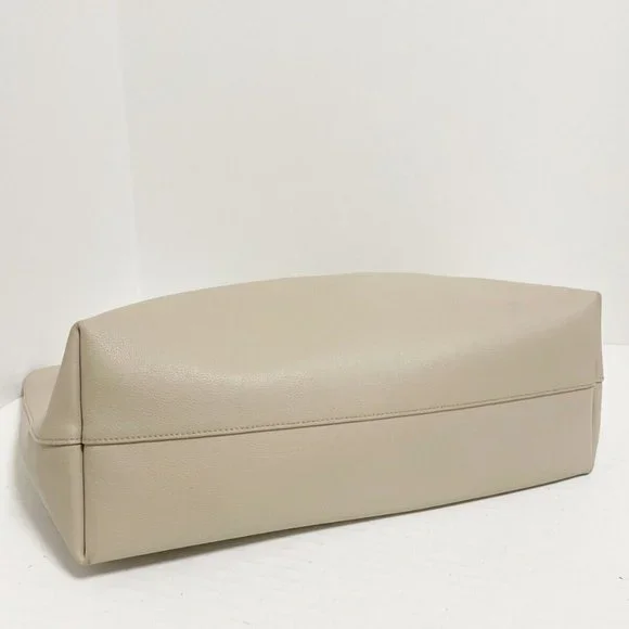 Auth Saint Laurent Paris Shopping Tote Beige Leather - Bag #60876S49 - Picture 4 of 9